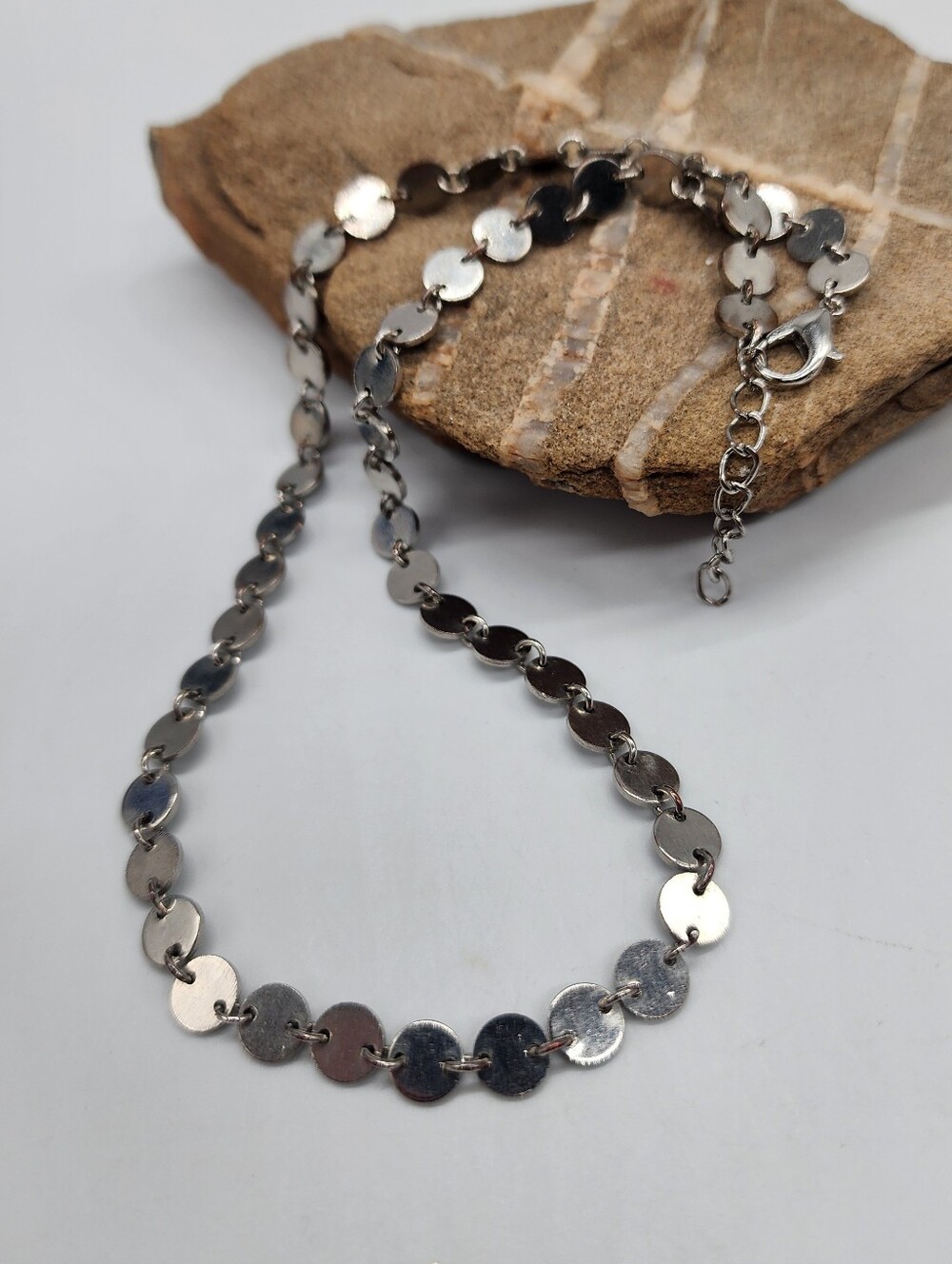 White Gold plated Chain Necklace FP Choker Designer Jewelry Silver Choker